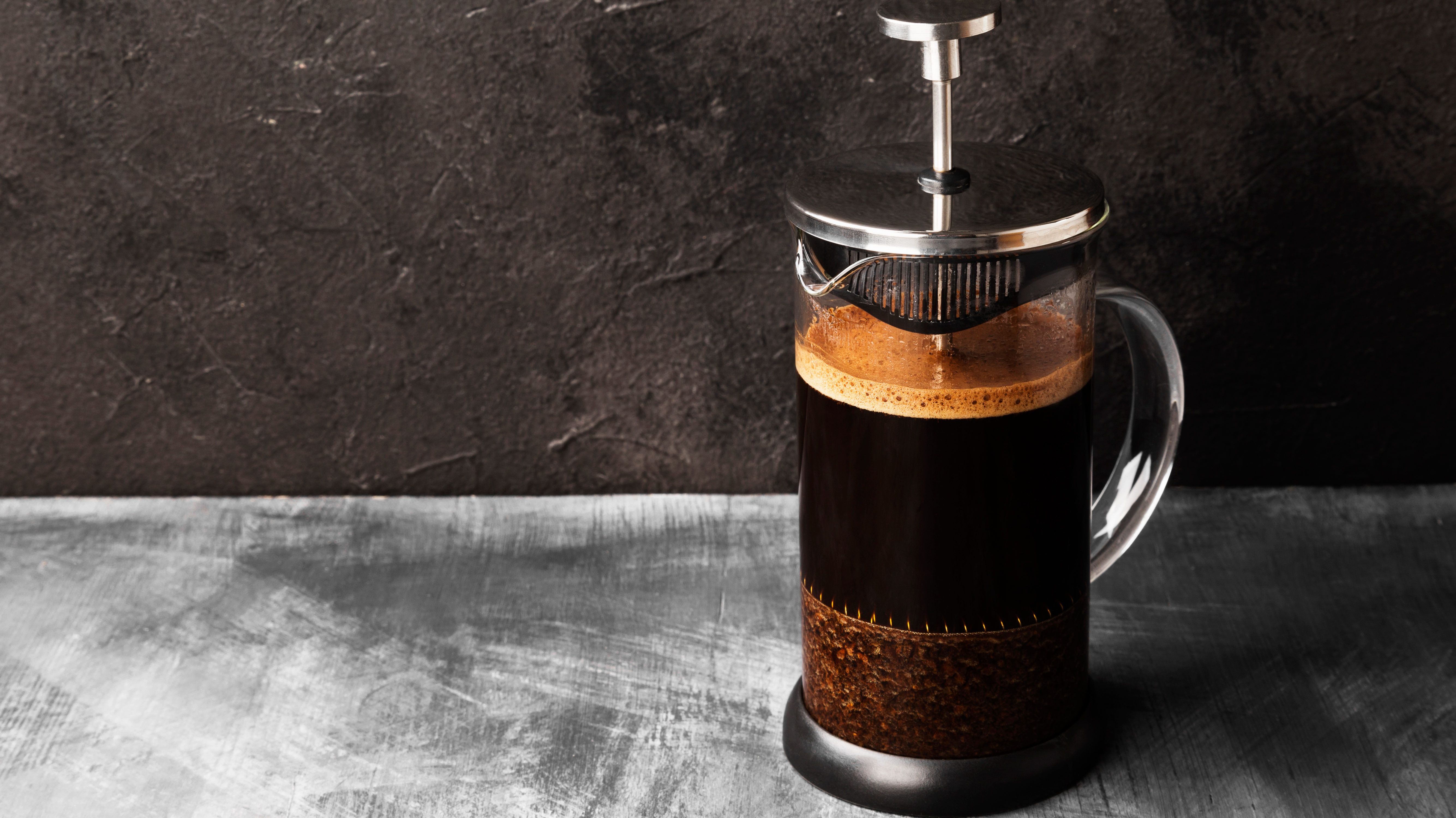 cropped french press