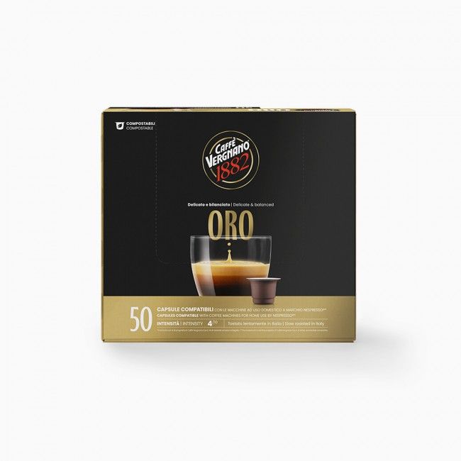 50 Capsule Compatibili Nespresso Oro