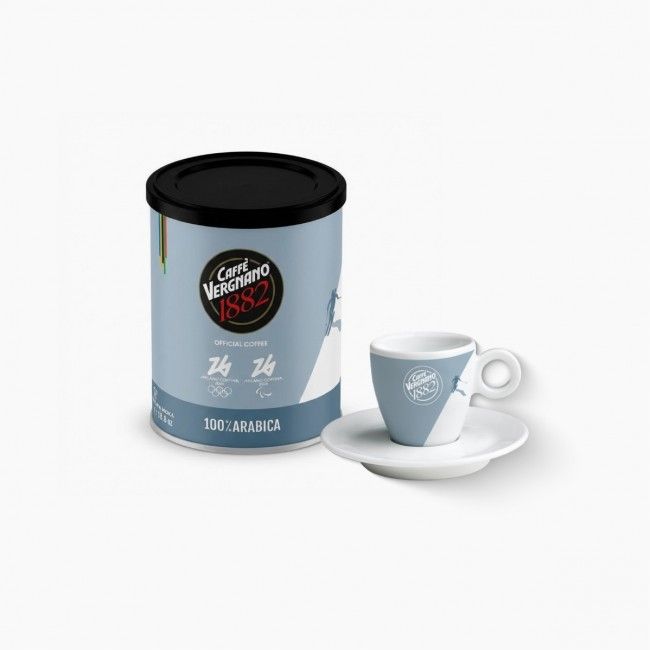 set montagna tazzina lattina