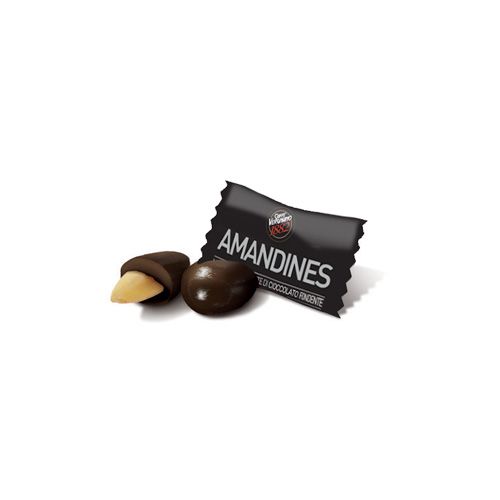 For almond lovers. Dark chocolate Amandines are almonds covered in chocolate, excellent with coffee.