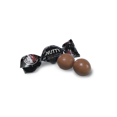La Nutty è l'ultimo arrivato come prodotto accompagna-caffè. E' composto da una deliziosa nocciola Piemonte ricoperta di cioccolato.