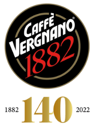logo caffe vergnano 140 anni